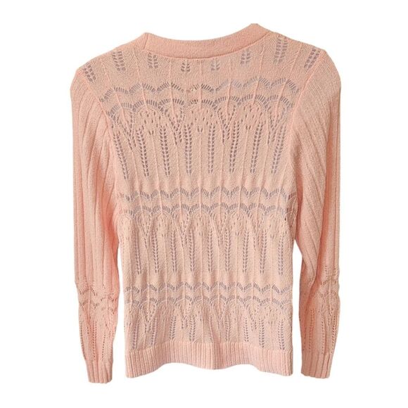 TORRID New Plus Size Pointelle Impatient Pink V- Neck Cardigan Sweater 4X - Picture 12 of 16